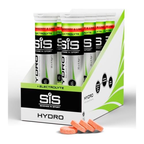 Caja SIS Tabletas Electrolitos Hydro Frutilla Lima 20T 8U
